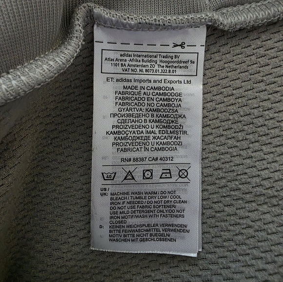 adidas Response Performance 1/4 Zip Pullover, Men's Medium, EUC - Light Gray - Picture 7 of 13